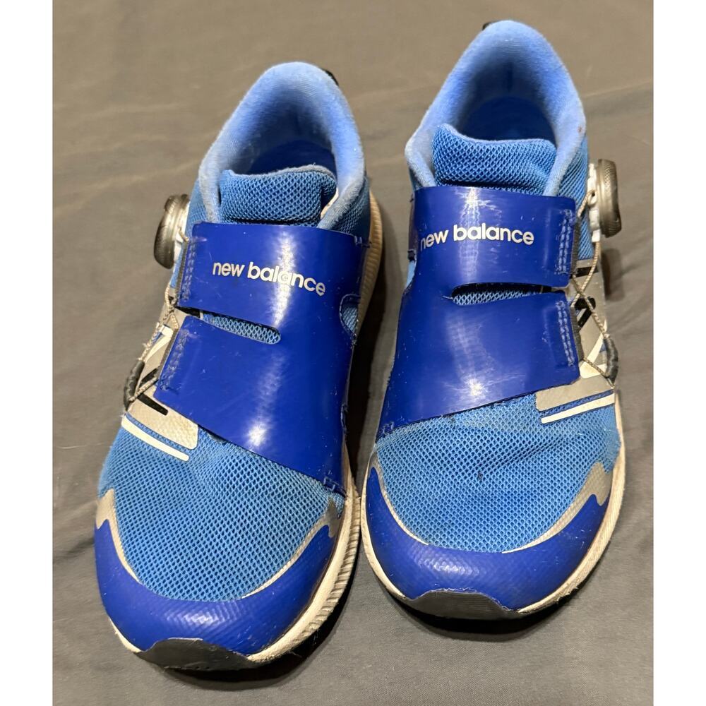 New Balance Unisex Kid DynaSoft Reveal V4 BOA Running Shoe Blue Metallic Size 3 - Picture 3 of 8